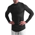 thumbnail image 1 of Compression Shirt Men Long Sleeve Moisture Wicking Sun Protection Tee T Shirts Fishing Workout Running Base Layer Top, 1 of 8