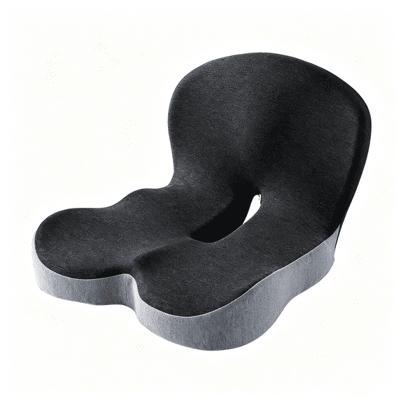 XIBUFE Memory Foam Seat Cushion for Office Chair,Truck Driver Truck Seat Cushion,Ergonomic Driver Seat Cushion with Lumbar Support & Sciatica Back Pain Relief,Car Seat Cushions for Driving
