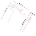 thumbnail image 4 of LOLIPPYY 1 Set Bachelorette Party Straws Assorted Colorful Curly Plastic Drinking Straws for Fun Party Beverages, 4 of 7