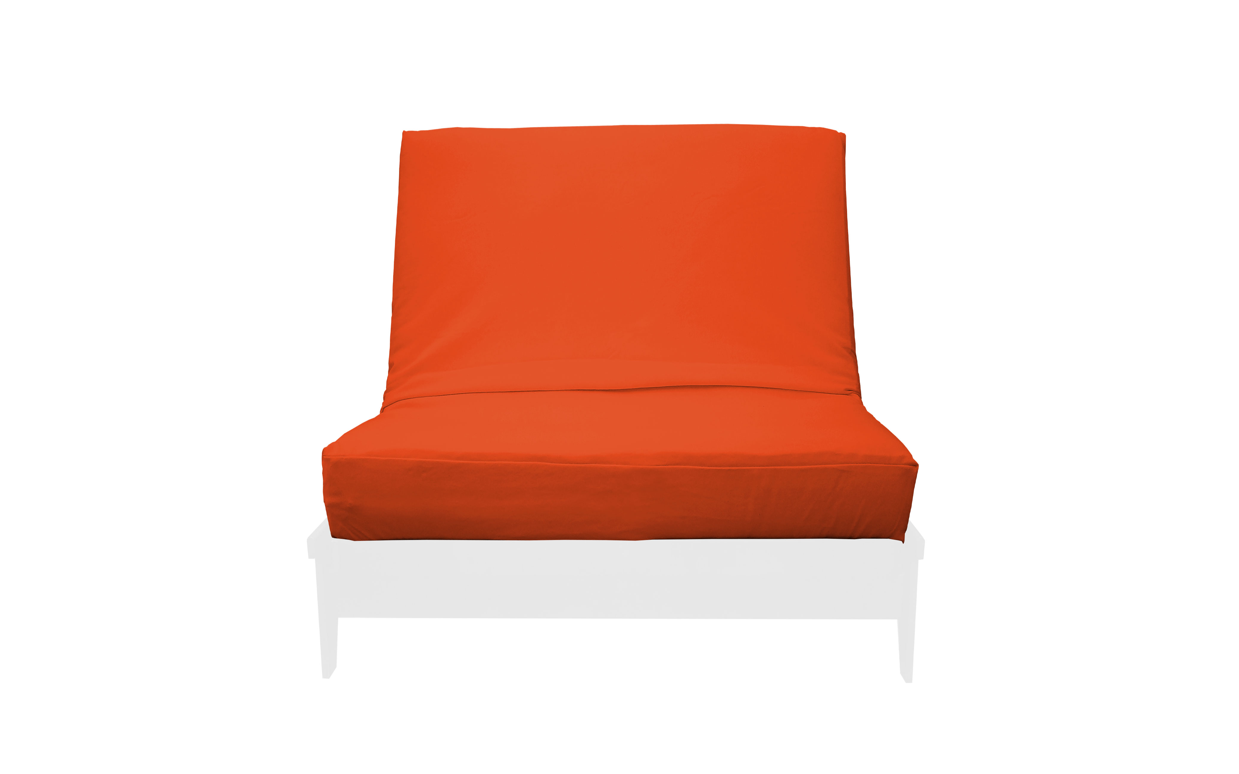 Premium Cotton/Polyester Futon Cover by Prestige Furnishings Solid Collection Solid Orange