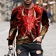 thumbnail image 3 of Camiseta de cuello redondo para hombre, sudaderas holgadas, camisetas de manga larga de una pieza, venta de alta marca, divertidas, tallas S y XXL, emo, nuevas, 3 of 4