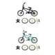 thumbnail image 1 of Mini aleación BMX juguete para niños decoración de juguete creativo azul + negro, 1 of 9