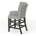 thumbnail image 3 of Furniture of America Iceland Fabric Upholstered Counter Chair in Gray (Set of 2), 3 of 5
