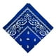 thumbnail image 1 of Bandana Yinane Paisley Cowboy Algodón Estampado Cachemira Azul Real, 1 of 6