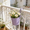 thumbnail image 5 of Metal Hanging Flower Pot with Drainage Holes, Stylish Indoor & Outdoor Wall Planter, Durable Iron Wall Decor for Garden, Balcony, Home & Commercial Spaces, 5 of 5