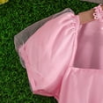 thumbnail image 5 of Toddler Tutu Dress Little Girls Irregular Tulle Princess Birthday Party Formal Dresses Pink 6-7 Years, 5 of 7