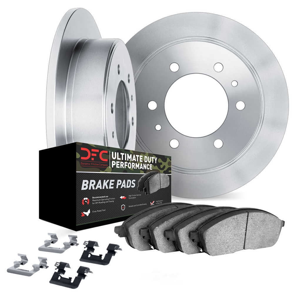 Dynamic Friction Company 6412-76004 DFC Rotors with Ultimate Duty Performance Brake Pads includes