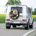 3D Football Trophy Logo Tire Cover 4WD 4x4 Trailer Soccer Ball Lover