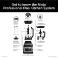thumbnail image 2 of Licuadora Ninja Professional Plus Sistema de Cocina con Auto-iQ, 1400W, Vaso 2.1L, Procesador de Alimentos y Tazas Personales – BN801, 2 of 2
