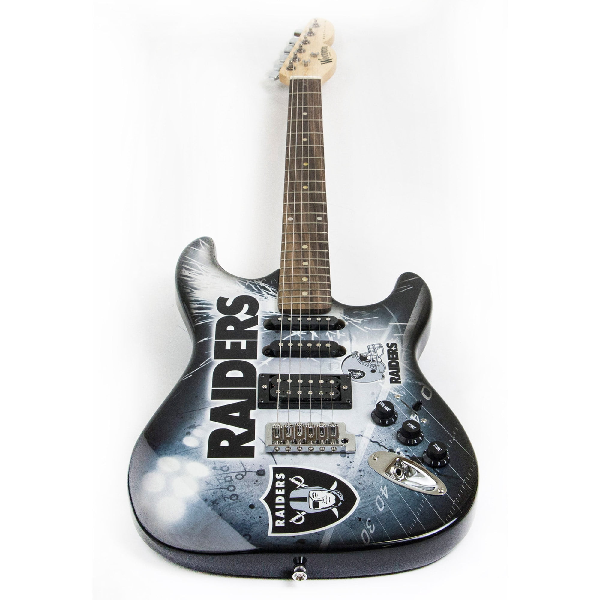 Woodrow Guitars NFL Northender Electric Guitar Oakland Raiders