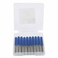 thumbnail image 1 of 10pcs 3.175mm Router Bit Tungsten Steel Milling Cutter for Wood Carving Engraving30° X 0.1mm, 1 of 11