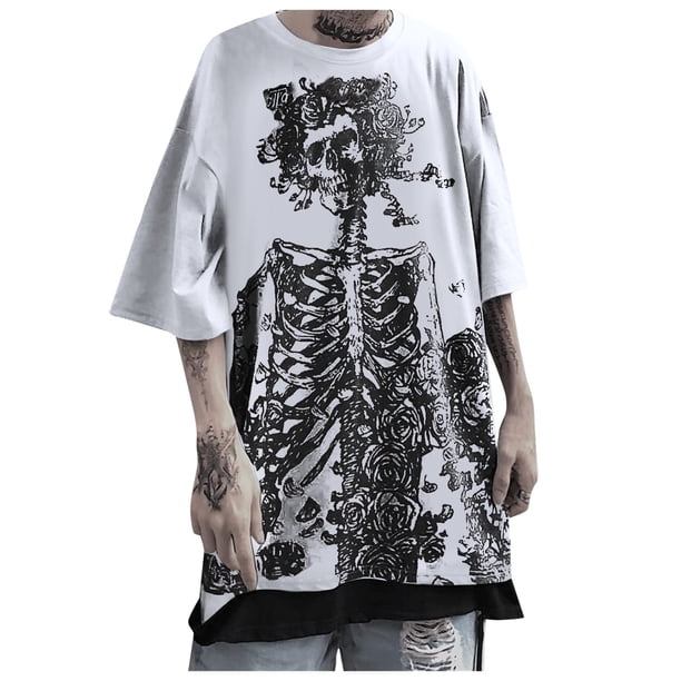 Playeras De Compresión Para Hombre, Conjunto De Dos Piezas De Camiseta Y Pantalones Cortos De Manga Corta Con Estampado Completo Para Hombre, Camisa Estampada Y Pantalón Corto.