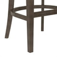 thumbnail image 6 of Hillsdale Creekside 29.75" Faux Leather & Wood Bar Stool in Taupe/Smoke Brown, 6 of 13