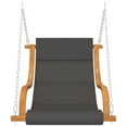 thumbnail image 6 of vidaXL Patio Swing Chair Hanging Lounge Chair with Cushion Lounger Bent Wood, 6 of 12