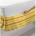 thumbnail image 2 of Argyle Bed Skirt, Monochrome Style Retro Pattern with Rhombuses, Elastic Bedskirt Dust Ruffle Wrap Around for Bedding Decor, 4 Sizes, Mustard Dark Peach, by Ambesonne, 2 of 2