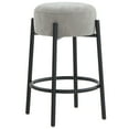 thumbnail image 4 of SAFAVIEH Couture Paisleigh Round Backless Counter Stool, Grey/Black, 4 of 6