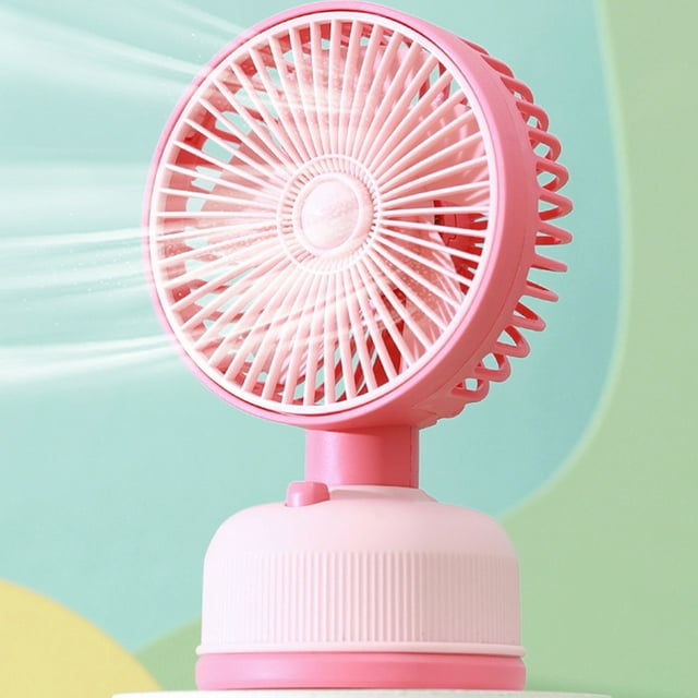 Nilvkv Rechargeable Mini Desk Fan Usb Powered Quiet Fanwhth Multispeed Settings Compact Cool Fan for Office Bedroom Home Desktop Table Indo