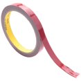 thumbnail image 2 of Strong Permanent Double Sided Super Sticky Foam Tape Roll For Vehicle Car, Red 12MM*, 2 of 5