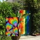 thumbnail image 5 of Bandera de jardín arcoíris LGBTQ de doble cara con texto "Love is Love Hearts", ideal para decorar el jardín, el hogar y el exterior, ideal para el mes del orgullo lésbico, bisexual y pansexual, de, 5 of 8