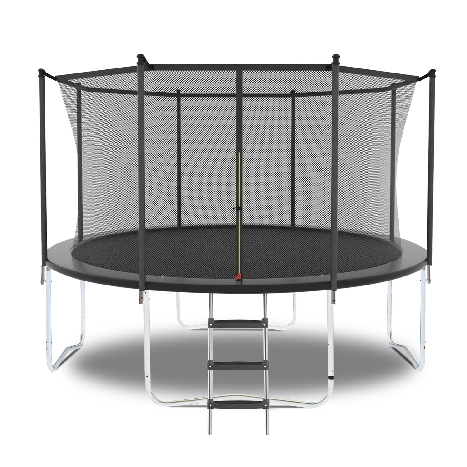 Trampolines 8FT 10FT Recreational Trampolines with Ladder Enclosure Net Outdoor Metal Frame Trampolines For Kids Teens Grown-ups