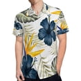 thumbnail image 4 of High Quality Hawaiian Shirts for Men Short Sleeve Aloha Beach Shirt Floral Summer Casual Button Down Shirts Blouses GOHYXI, 4 of 7