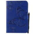 thumbnail image 2 of iPad Mini Case, Mini 2/3/4 Case, Allytech Embossed with Butterfly Series AUTO WAKE/SLEEP Folio Stand Wallet Case with Cards/Cash Holder for iPad Mini 1/ iPad Mini 2/ iPad Mini 3/ iPad Mini 4, Blue, 2 of 8