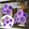 thumbnail image 1 of Décoration d'Automne pour la Maison, Éventails en Papier Suspendus, Ensemble de Fête, Guirlandes en Papier à Motif Rond pour Anniversaire, Baby Boy, Douche, Collation des Grades, Ensemble de 6, 1 of 9