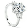 thumbnail image 2 of Pompeii Certified 2 3/4Ct Oval & Heart Shape Diamond Engagement Ring Lab Grown 14k Gold, 2 of 6