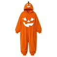 thumbnail image 7 of Yellow Plush Hooded Costume for Adults Polyester Pumpkin Print Hooded Oversized Onesie Pajamas Soft Cozy Funny Party One Piece Jumpsuit 2026 S, 7 of 7