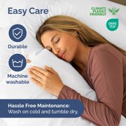 لحاف بديل فاخر من CGK Linens - لحاف مزدوج الحجم مناسب لجميع المواسم، ناعم ومريح، أبيض