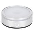 thumbnail image 3 of Wchiuoe Crystal Led Light Base,Usb Multicolor Changing Light Rotating Crystal Display Base Stand Holder With Sensitive Touch Switch For 3D Crystal,Crystal Ball,Art Glass,Jewelry (Silver), 3 of 8