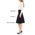 thumbnail image 3 of BGDK Women's High Waisted 25/27 Inches Midi Knit Skirt Black Small, 3 of 4