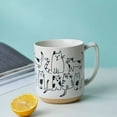 thumbnail image 4 of Cat Cartoon Vector Coffee Mug, 17oz Large Capacity, 4 of 6