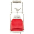 thumbnail image 2 of Northlight Avian Bird Antique-Style Glass Candle Lantern - 11.75" - Red and White, 2 of 9