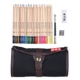 thumbnail image 2 of Amdohai 24 Color Premium Pre-Sharpened Colored Pencils Set Art Sketching Drawing Painting Supplies with Portable Roll-Up Canvas Wrap Case Bag for Artists Designers Beginners Students, 2 of 8
