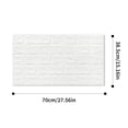thumbnail image 3 of 10Pcs 3D Tile Brick Wall Sticker, Self-adhesive Waterproof PE Foam Wall Panels, Peel and Stick Brick Wallpaper Wall Art Decor for Living Room Bedroom Background TV Wall Decoration, 28"x15", 3 of 5