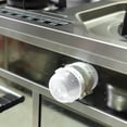 thumbnail image 4 of Shisuyan Kitchen Stove Knob Covers Clear Design 4Pcs 2.9In Square Ps Material, 4 of 8