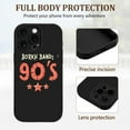 thumbnail image 2 of Vintage 90 ' s BORKH BANDS iPhone 15 Pro Case - Lightweight Yellowing Resistant Retro Design with Distressed Font & Colorful Stars, 2 of 6