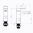 thumbnail image 5 of Single Hole Bathroom Faucet with Drain Assembly Matte Black, 5 of 5