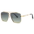 thumbnail image 2 of 17302 Gafas de sol decorativas de metal con doble haz de moda Gafas de sol de moda urbana, 2 of 6