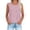 Pink, variant on Women's Vertical Striped Round Neck Sleeveless Tank Top, Casual Flowy Chiffon Summer Vest Top, Women's Black, Sizes S-3XL