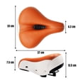 thumbnail image 2 of Asiento Para Bicicleta Prostático Ultra Confortable Prostático Café con Blanco PIAGO 12732, 2 of 7