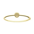 thumbnail image 4 of ARAIYA JEWELRY 10k Yellow Gold Diamond Cluster Bangle Bracelet (1/4 Cttw, I-J/ I2-I3), 7.5", 4 of 6