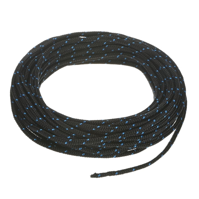 Cuerda de arranque de retroceso Uxcell 3.5mm 10m Cuerda de nylon para motosierra Negro Azul