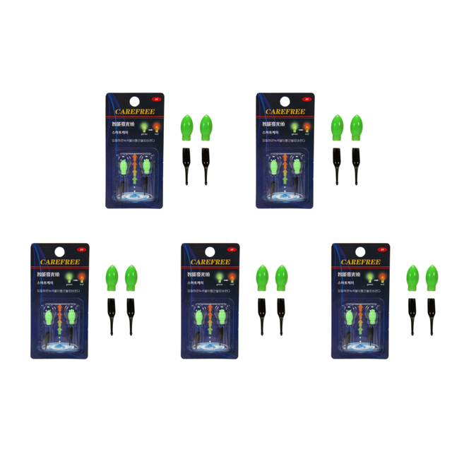 Flotador de Pesca FLhrweasw 10 Uds. Ligero 3D Verde