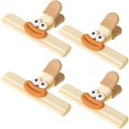 thumbnail image 1 of MOQIN 4-Pack Large Chip Bag Clips - Assorted Sizes Food Bag Clips Plastic Heavy Seal Grip, Strong Grip Kitchen Organizers‌ with Cute Animal Designs for Chips/Pasta/Cereal, 1 of 7