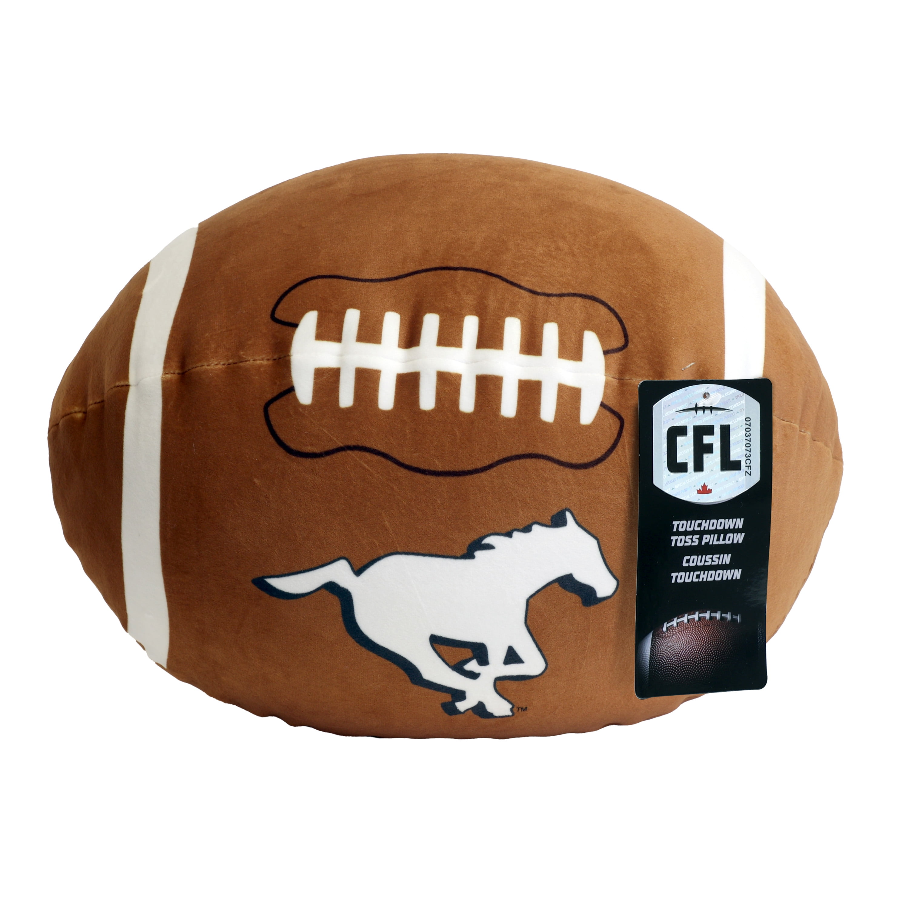 Coussin en forme de ballon de football des Stampeders de Calgary de la LCF