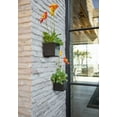 thumbnail image 5 of Veadek Geo Series Cube Hanging 5" Planter - Black, 5 of 10
