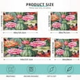 thumbnail image 3 of Watercolor Cactus Plush Pillowcase, Luxury Soft King Pillow Case for Hair and Skin, Standard Size Pillow Covers with Zipper Closure, 20x26in #573 Home Decor Gifts, 3 of 7