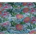thumbnail image 6 of oneOone Viscose Jersey Light Blue Fabric Florals Craft Projects Decor Fabric Printed By The Yard 60 Inch Wide, 6 of 7